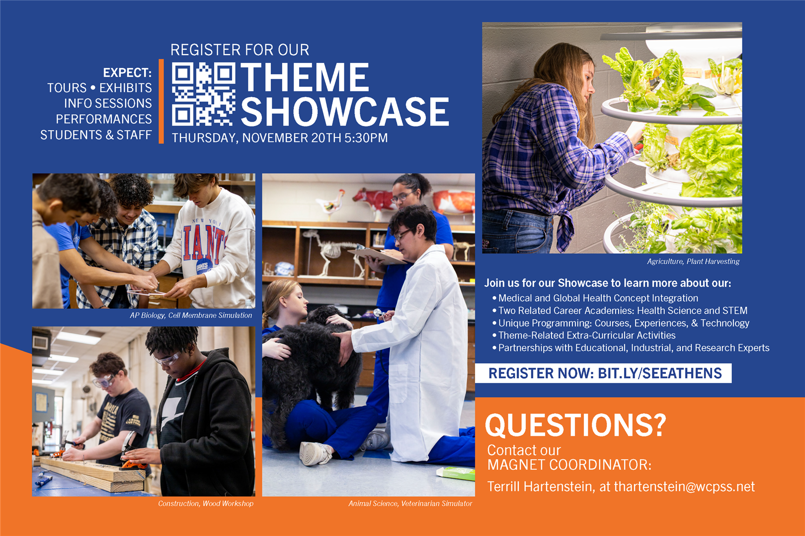 Join us for our Theme Showcase on Nov 20th from 5:30-7:00